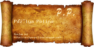 Pólya Polina névjegykártya